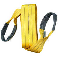 Polyester Duplex Webbing Sling - 1-12 Meters, Yellow Color, 3mm Thickness | Durable Material, High Visibility, Easy To Handle