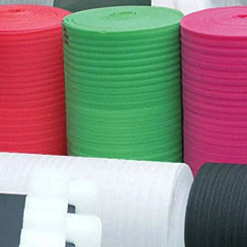 Colored EPE Foam Roll - Foam Material, Various Sizes, Multi-Color Options | Plain Texture, Round Shape for Packaging and Cushioning Applications