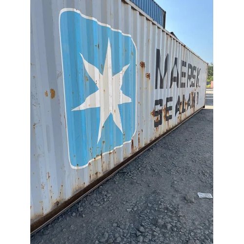 Galvanized Steel 40-Foot Dry Shipping Container - 20 Ton Capacity, Water and Wind Tight with Colour Coating