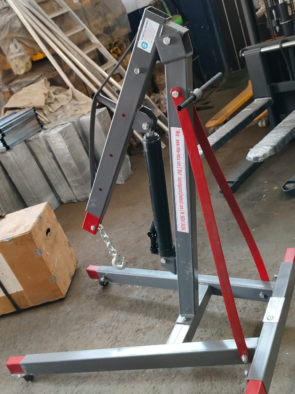 1 Ton Manual Mobile Floor Crane