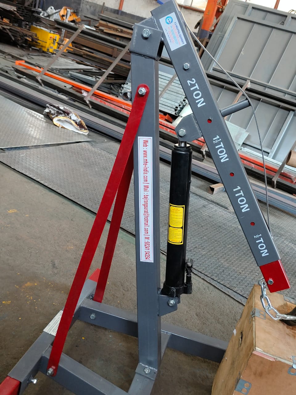 1 Ton Manual Mobile Floor Crane