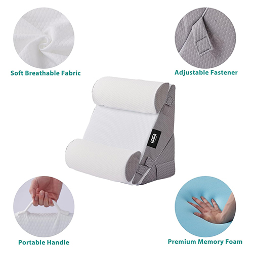 Adjustable 3-Piece Wedge Pillow