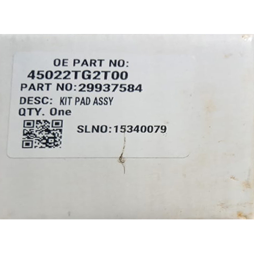 Honda Amaze Front Brake Pad