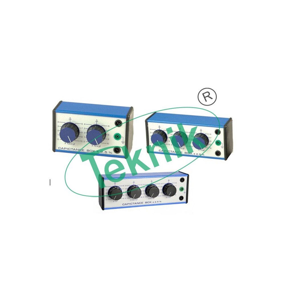DECADE CAPACITANCE BOX TWO DIALS OF 0.01, 0.1uf