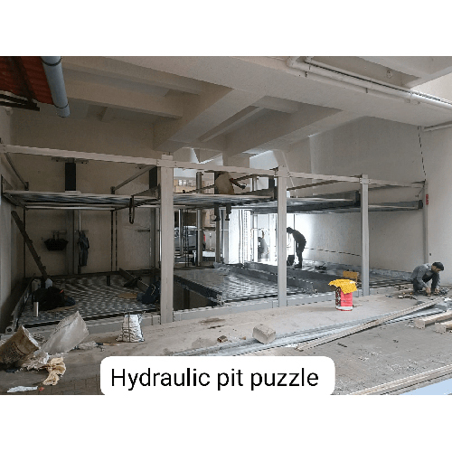 Hydraulic Pit Puzzle Parking System - Height Up to 25 Meters , Motor-Driven Hydraulic Operation with 5-Year Warranty