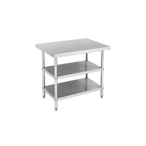 Work Table - Stainless Steel, Standard Size | Ideal for Commercial Kitchen and Hotel Use, Easy to Clean, Manual Power Source