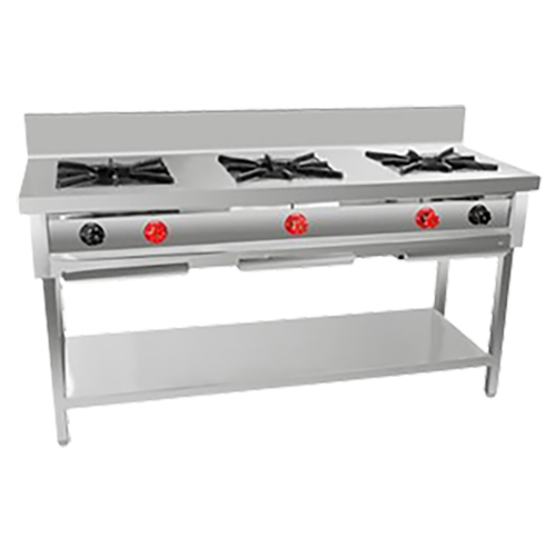 3 Burner Cooking Range - Application: Commercial