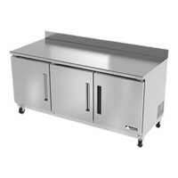 Work Top Refrigeration - Stainless Steel , Standard Size , Silver Color | Single-Temperature Design for Industrial Use