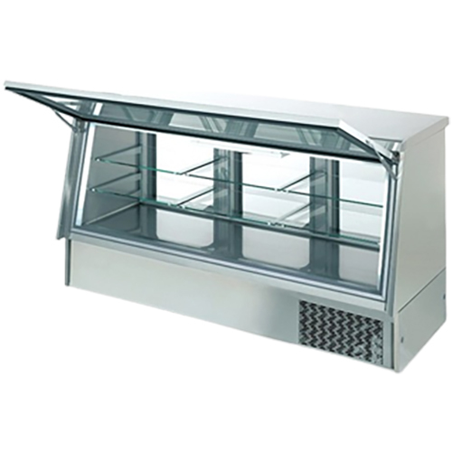 Refrigerated Display Counter - Color: Silver