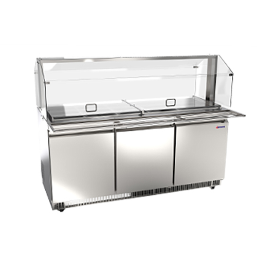 Refrigerated Salad Counter - Color: Silver