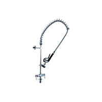 Pre Rinse Unit - Stainless Steel, Standard Size, Sleek Silver Finish | Manual Operation For Hotels And Restaurants