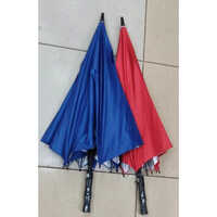 Large Umbrella - Polyester Material, 50-60 Inch Size, Red Or Blue Color | All-season, Foldable Design, Comfortable Plastic Handle, Sturdy Metal Shaft