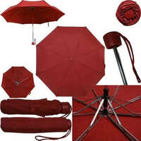 Two Fold Umbrella - Waterproof Polyester, 21 Inch Size, Compact And Foldable, Durable Plastic Handle, Suitable For All Seasons, Easy One-handed Operation, Available In Black, Red, Purple And More