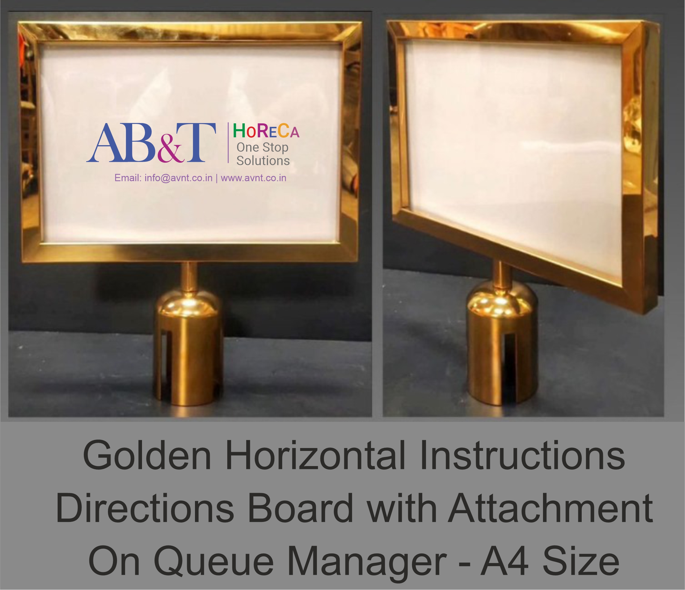 Q Manager With A4 Signage Holder