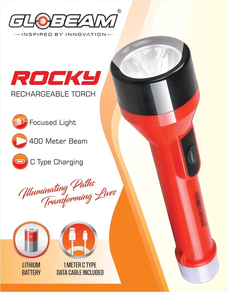Globeam Rocky Rechargeable Led Torch
