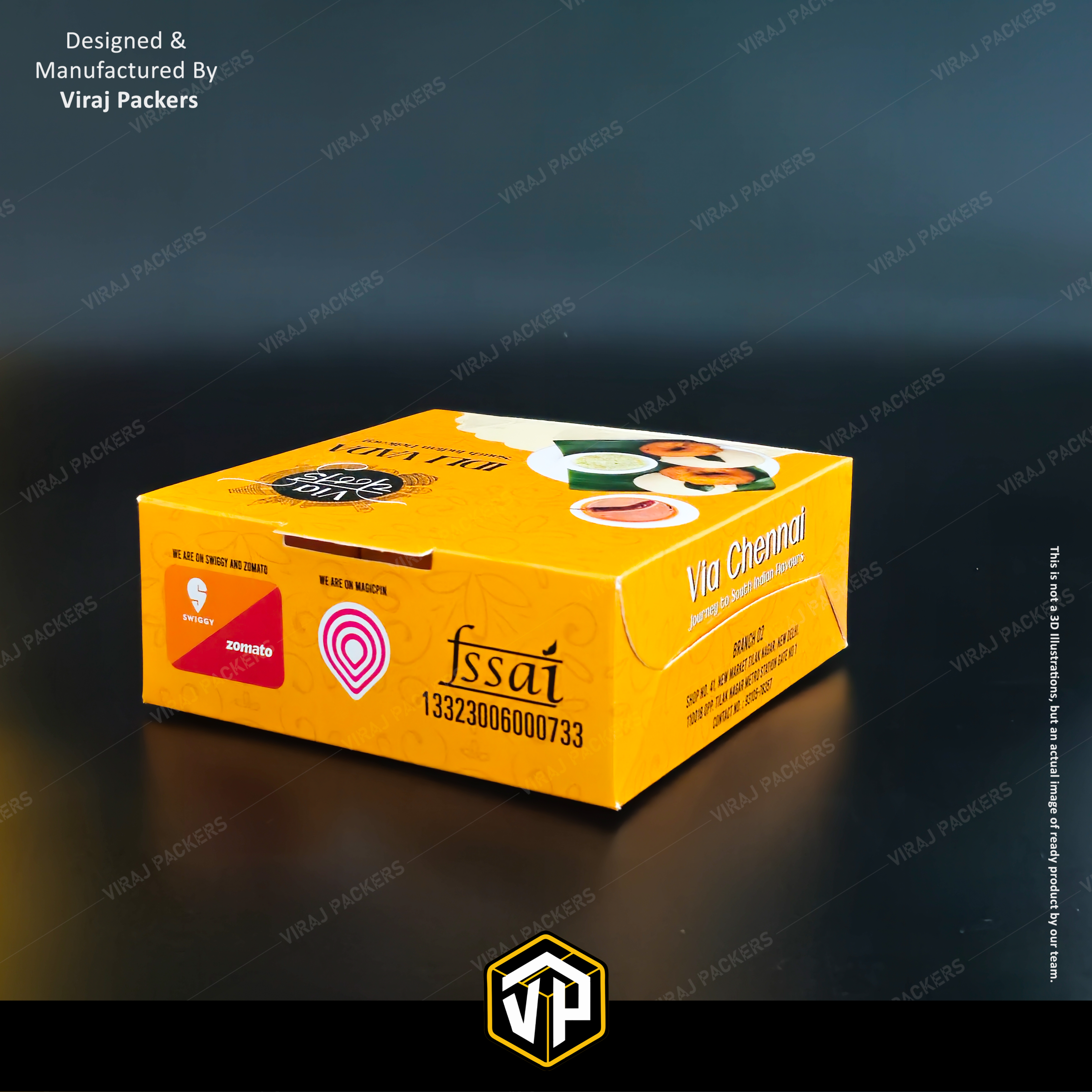 Dosa Packaging Boxes - Finishing: Glossy Lamination
