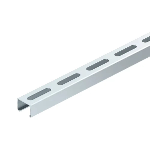 6 Inch Channel Cable Tray - Galvanized Iron, 200 mm Side Rail Height, Silver Color, 10 mm Thickness | Durable, Corrosion-Resistant for Versatile Installations