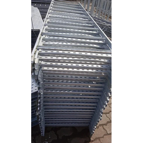 Stainless Steel Ladder Cable Tray - Galvanized Iron, 1.2mm to 3mm Thickness, Silver Color, Powder Coated Finish | Rugged Design with Warranty