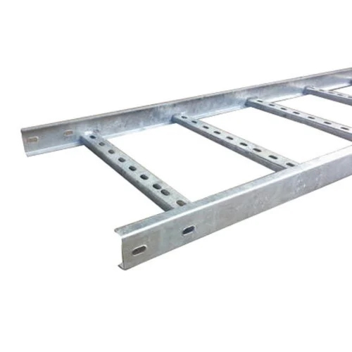 Gi Ladder Type Cable Tray - Galvanized Iron, 2.5 mm Length, Silver Color | 15 mm to 50 mm Side Rail Height, 1.2 mm to 3 mm Thickness, Pre-Galvanized Finish