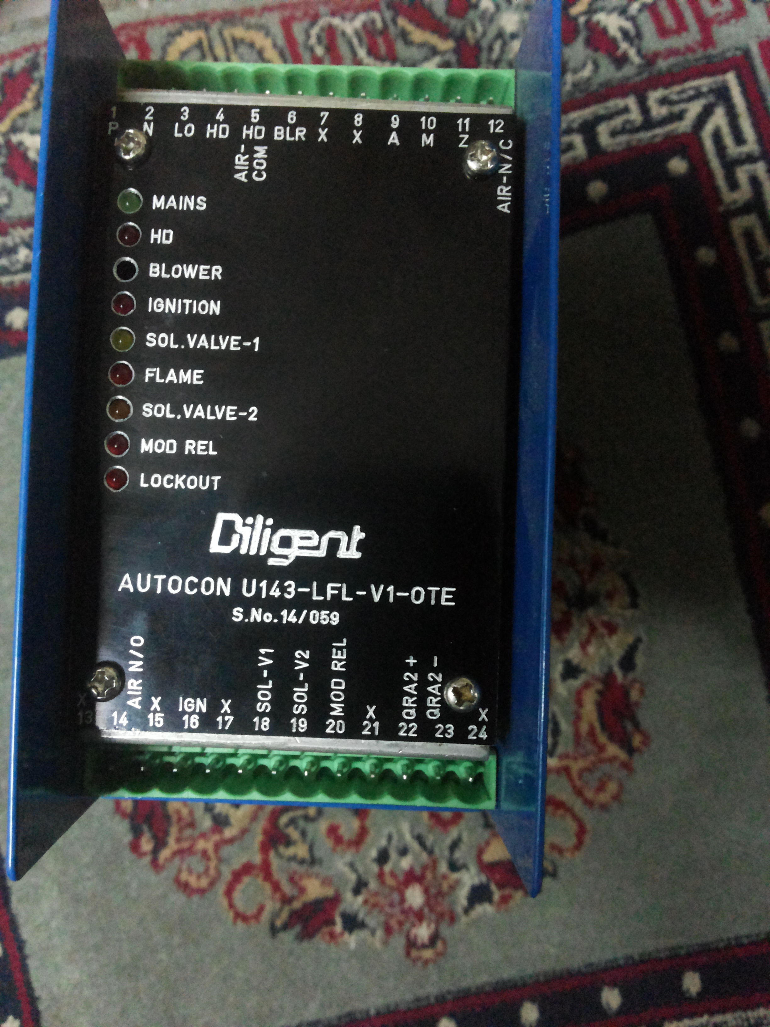 Black Substituted Burner Controller