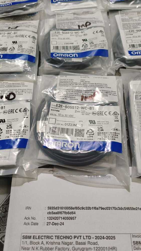 OMRON PROXIMITY SENSOR 10 TO 30VDC,E2E-S05S12-WC-B1