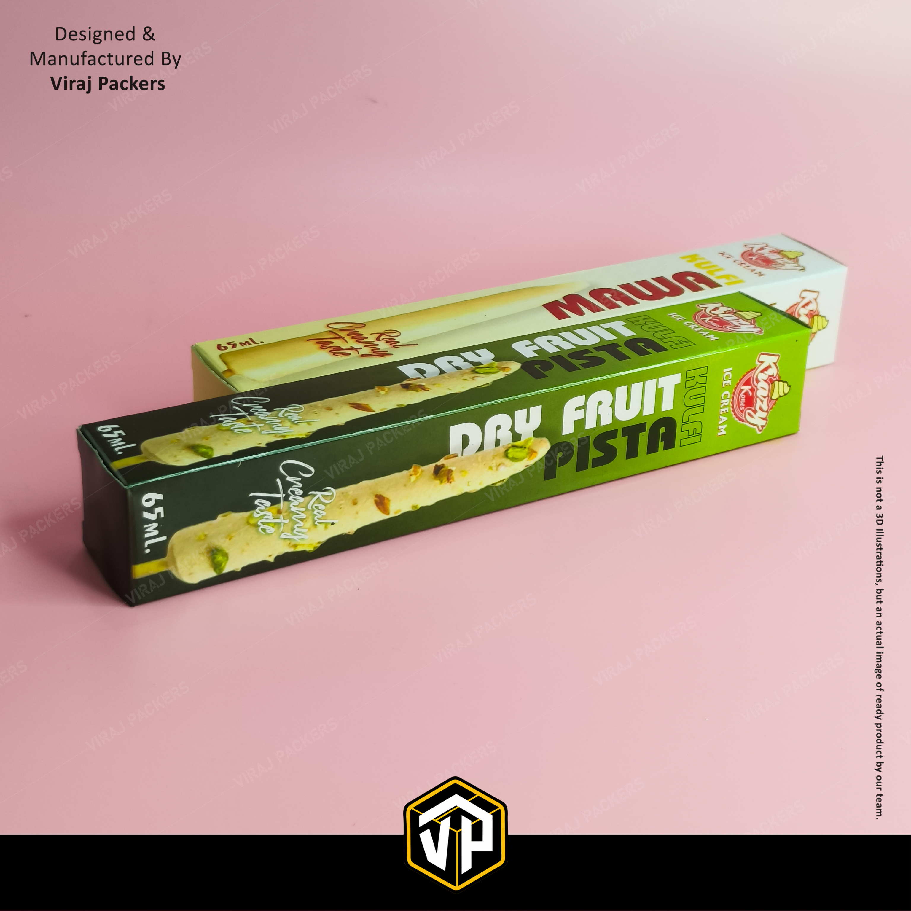 Kulfi Boxes - Finishing: Glossy Lamination