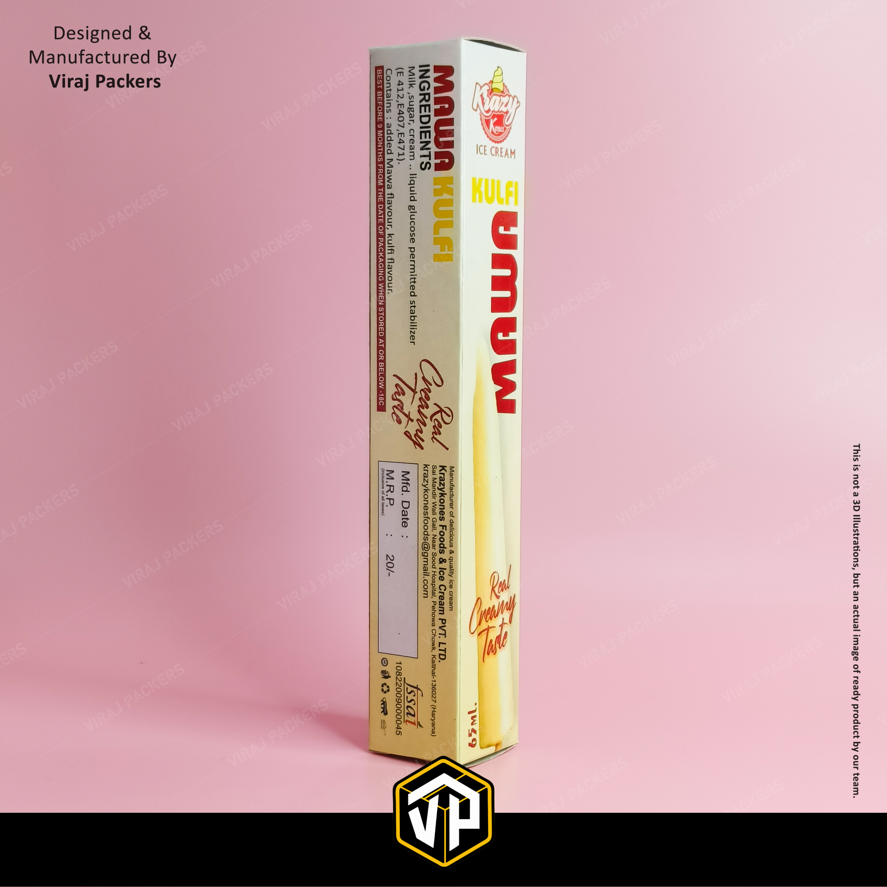 Kulfi Boxes - Finishing: Glossy Lamination