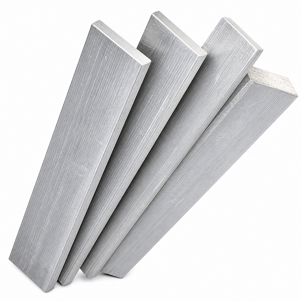 Aluminium Flat Bar - Color: Silver