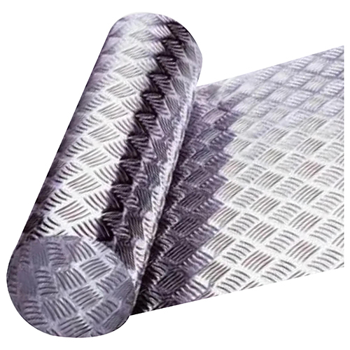 Aluminium Chequered Sheet - Color: Silver