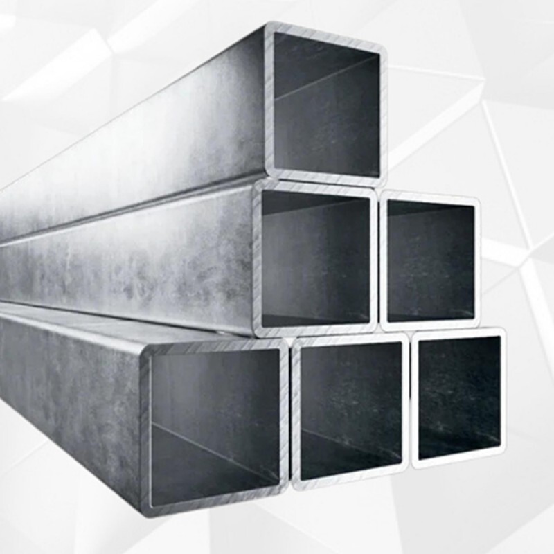Aluminium Square Tube - Color: Silver