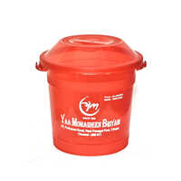 3l Plastic Biryani Bucket - Color: Red