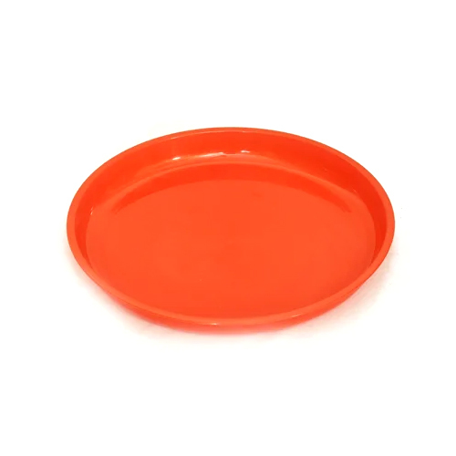 Solid Red Plastic Plate - Hardness: Rigid