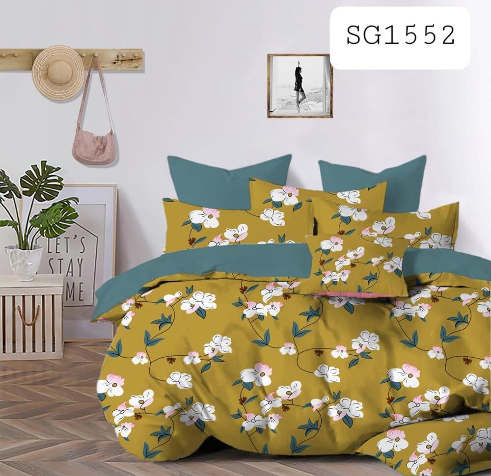 A S Kreations 5D Double Bedsheet - Color: Different Available