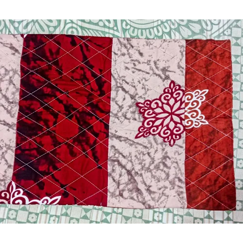 Quilted Pillow Cover - Cotton Material , Available in Various Sizes and Colors with Plain Cover Style