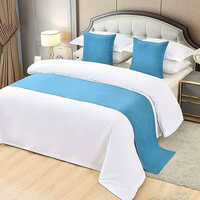 Hotel Bed Runners With Cushion - 100% Cotton, Full Size | Washable, No Shrinkage, Plain Dyed Pattern, Available In Various Colors