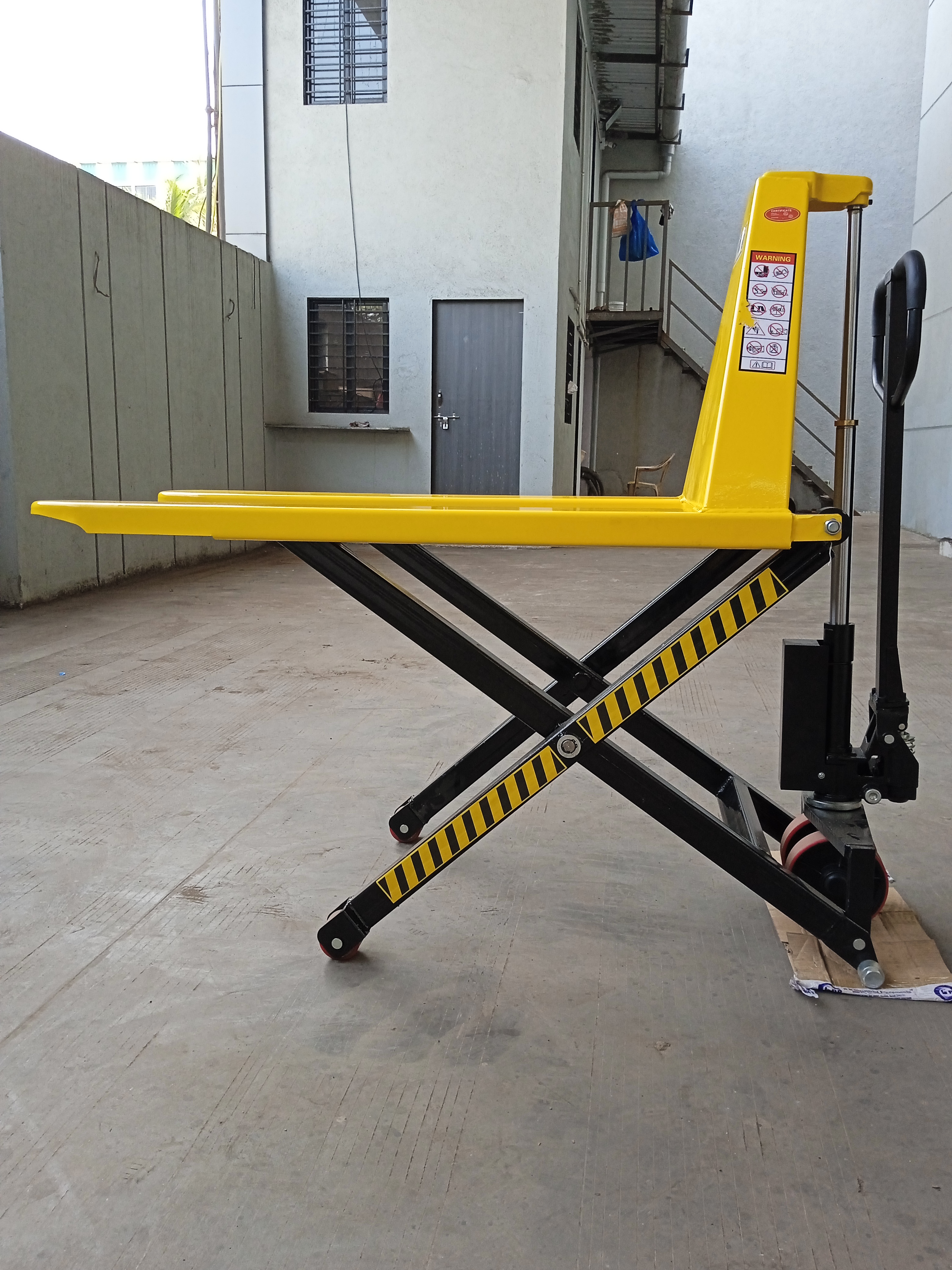 Hand Operated High Lift Pallet Truck