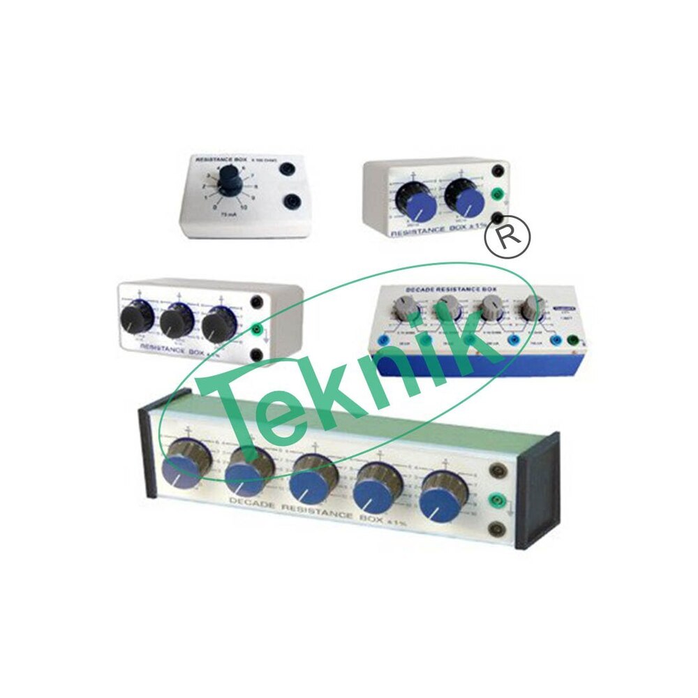 Decade Resistance Box - Three Dials Of 10 Ohms, 100 Ohms, 1000 Ohms | Precision Resistance Calibration Tool