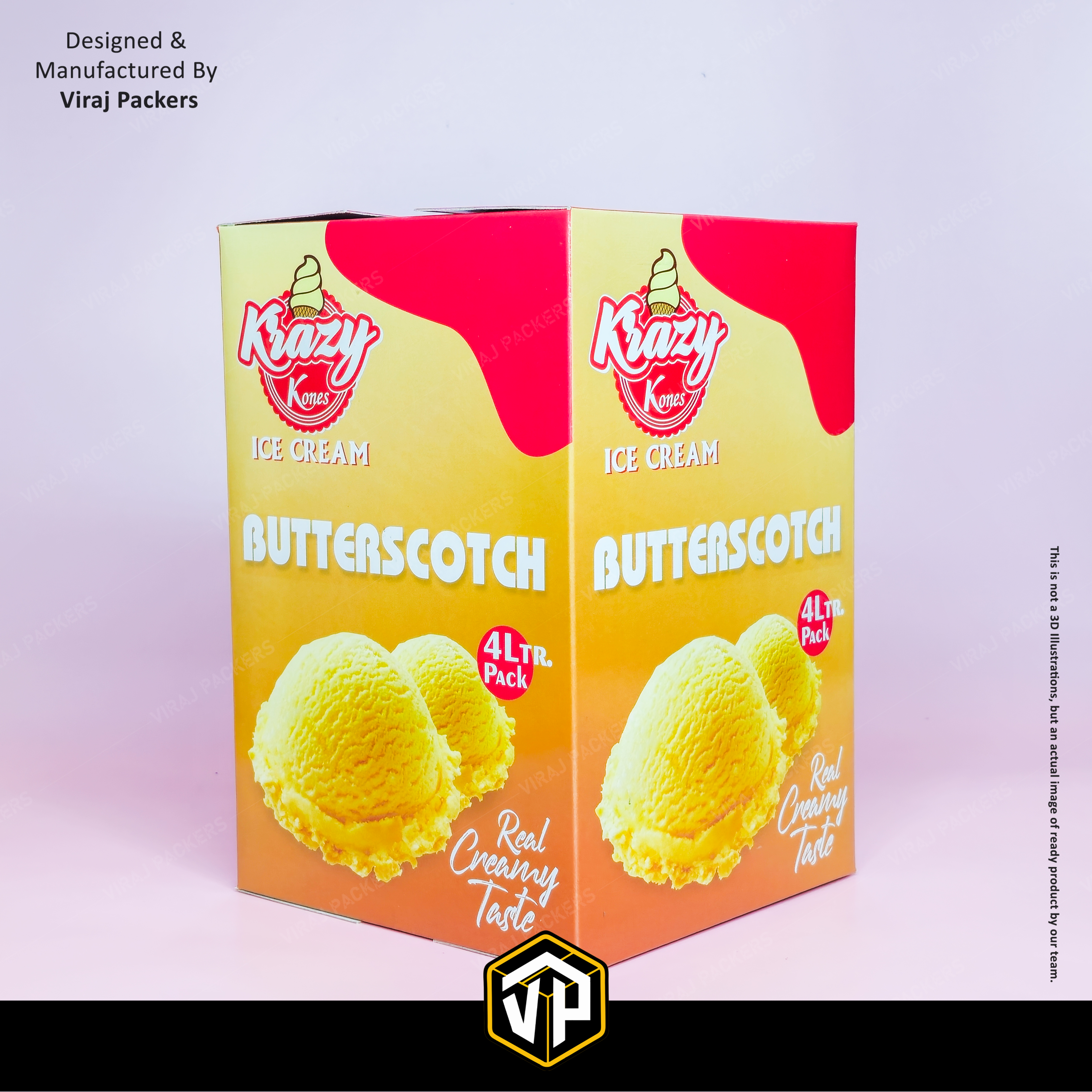 4 Ltr Gallon Icecream Packaging Boxes