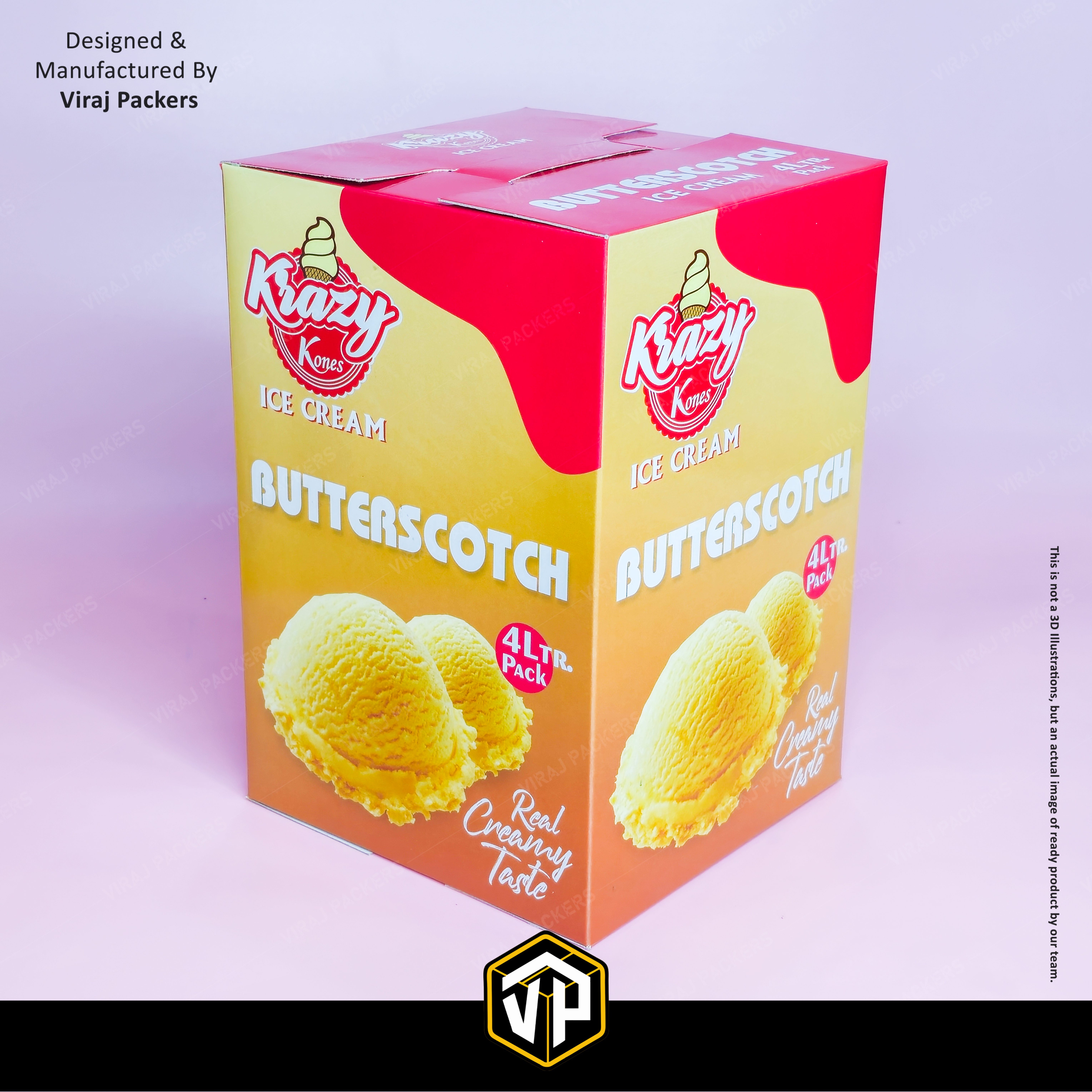 4 Ltr Gallon Icecream Packaging Boxes