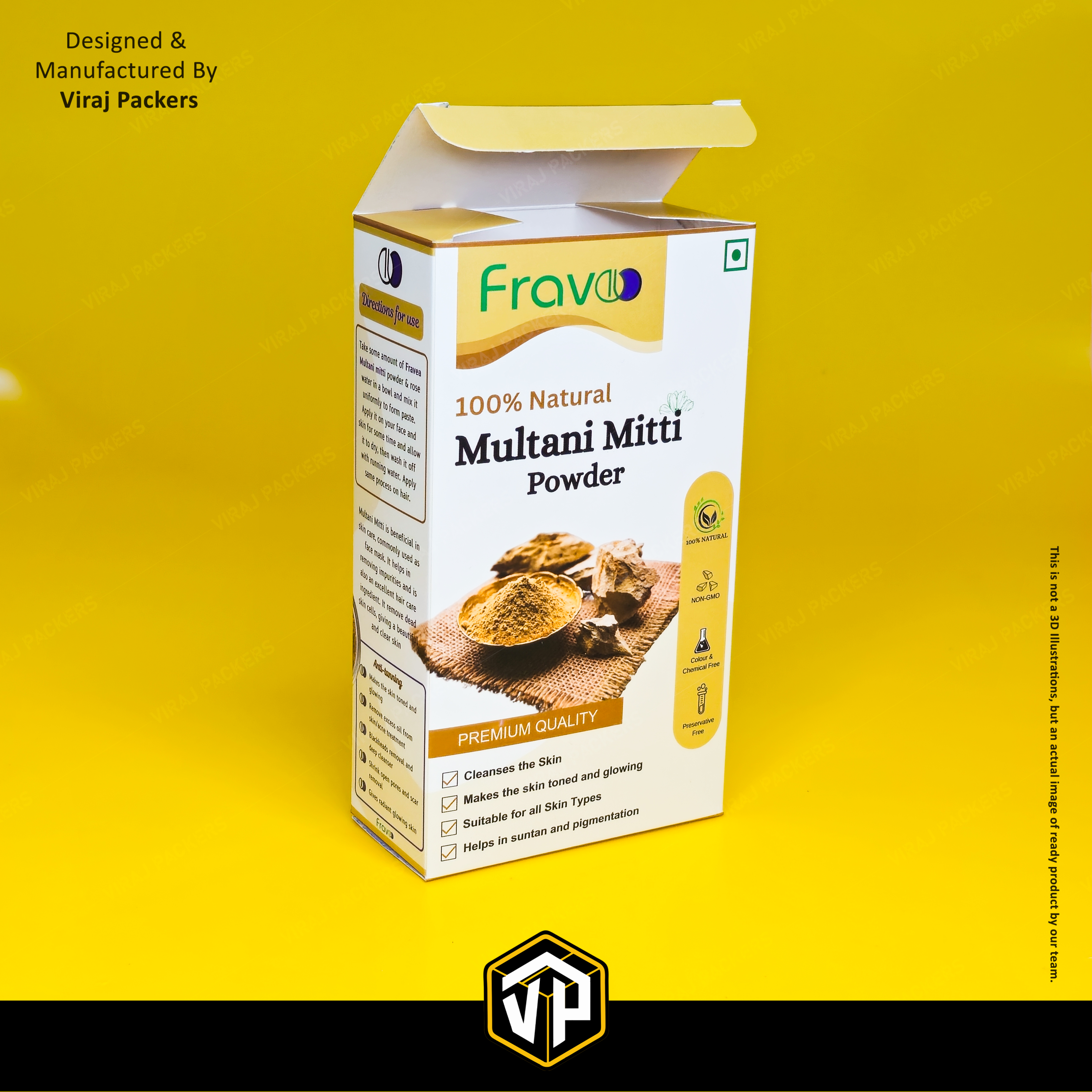 Multani Mitti Packaging Ideas - Finishing: Glossy Lamination