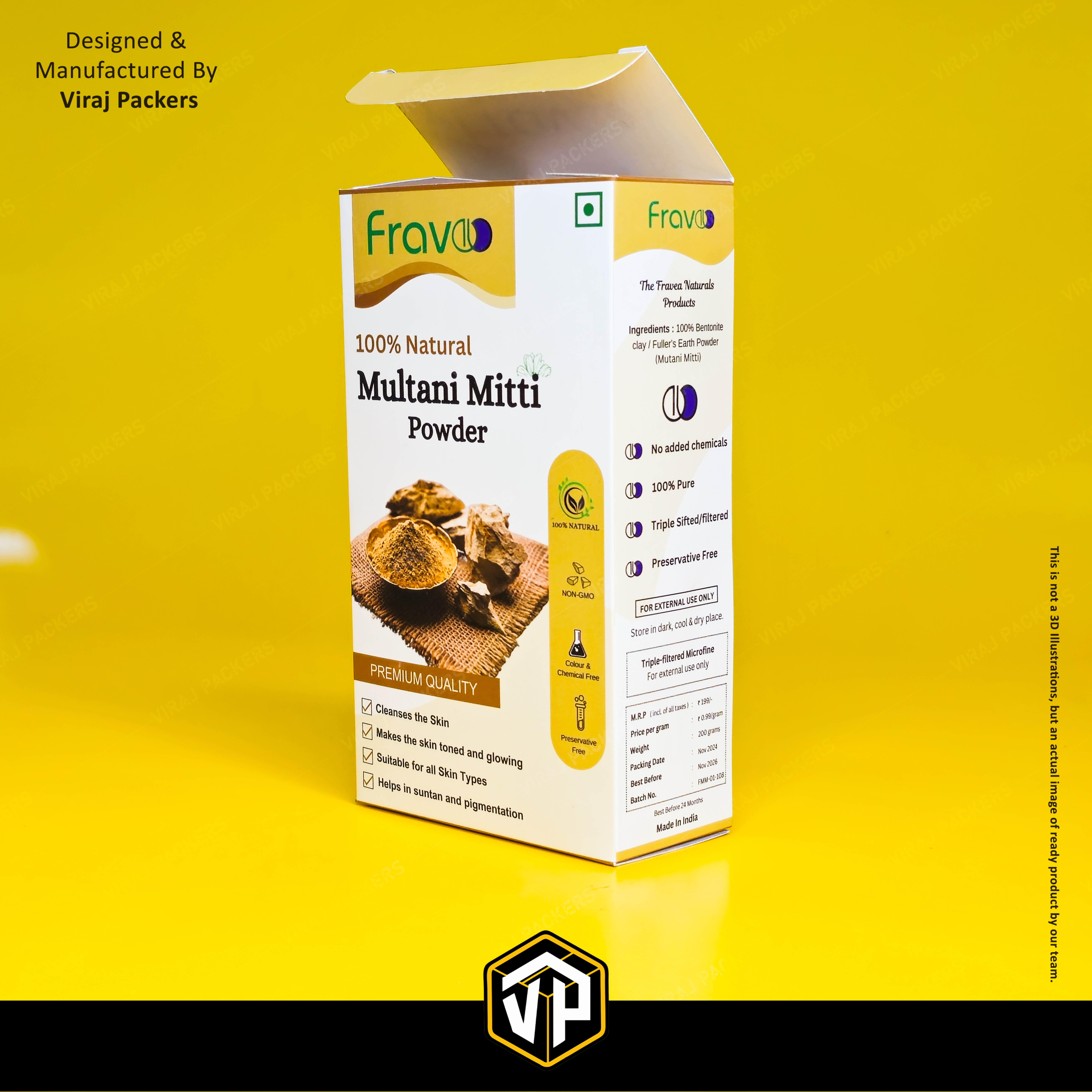 Multani Mitti Packaging Ideas - Finishing: Glossy Lamination