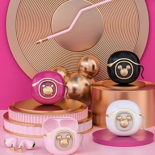 Cherrybox Wireless Headphones Noise Reduction Earphone Bluetooth 5.3v Wrap Around Surround Sound - Body Material: Plastic