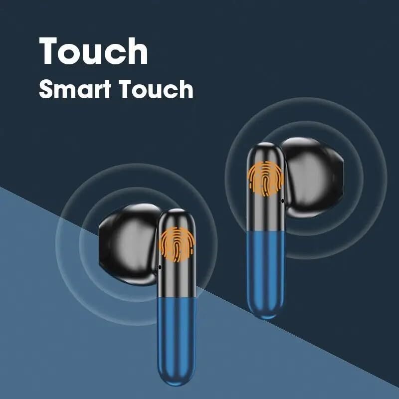 Cherrybox In-ear Wireless Bluetooth 5.2 Headphones, Earbuds With Microphone Compact Rechargeable Usb C Smart Led Case For Smartphones Android Ios - Body Material: Metalic