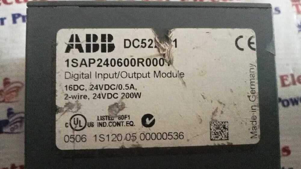 Abb Dc522 Digital Input Output Module