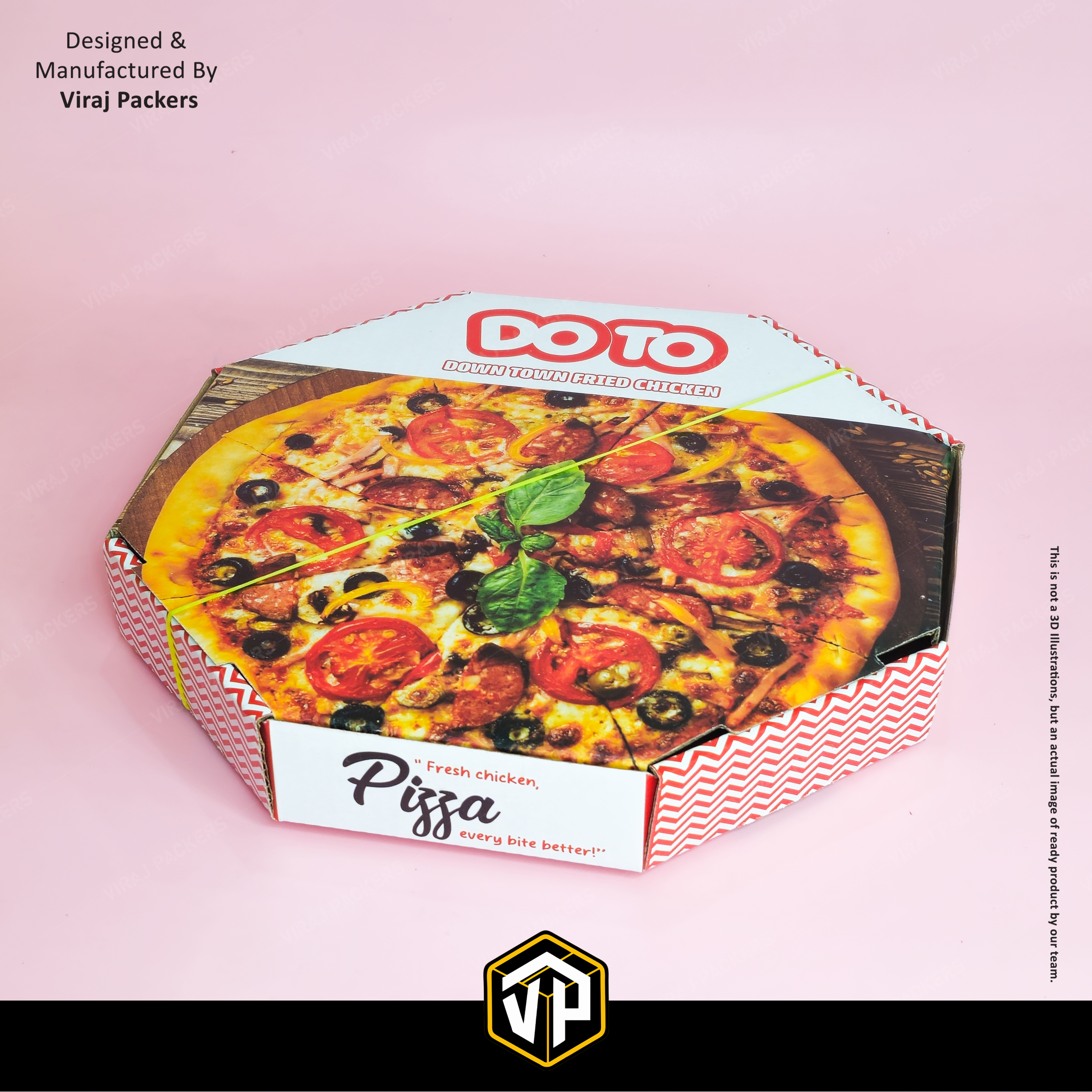 9'' Inch Pizza Packaging Boxes - Corrugated Cardboard, 9x9 Inch, Brown Matte Finish | Eco-friendly, Moisture Resistant, Customizable