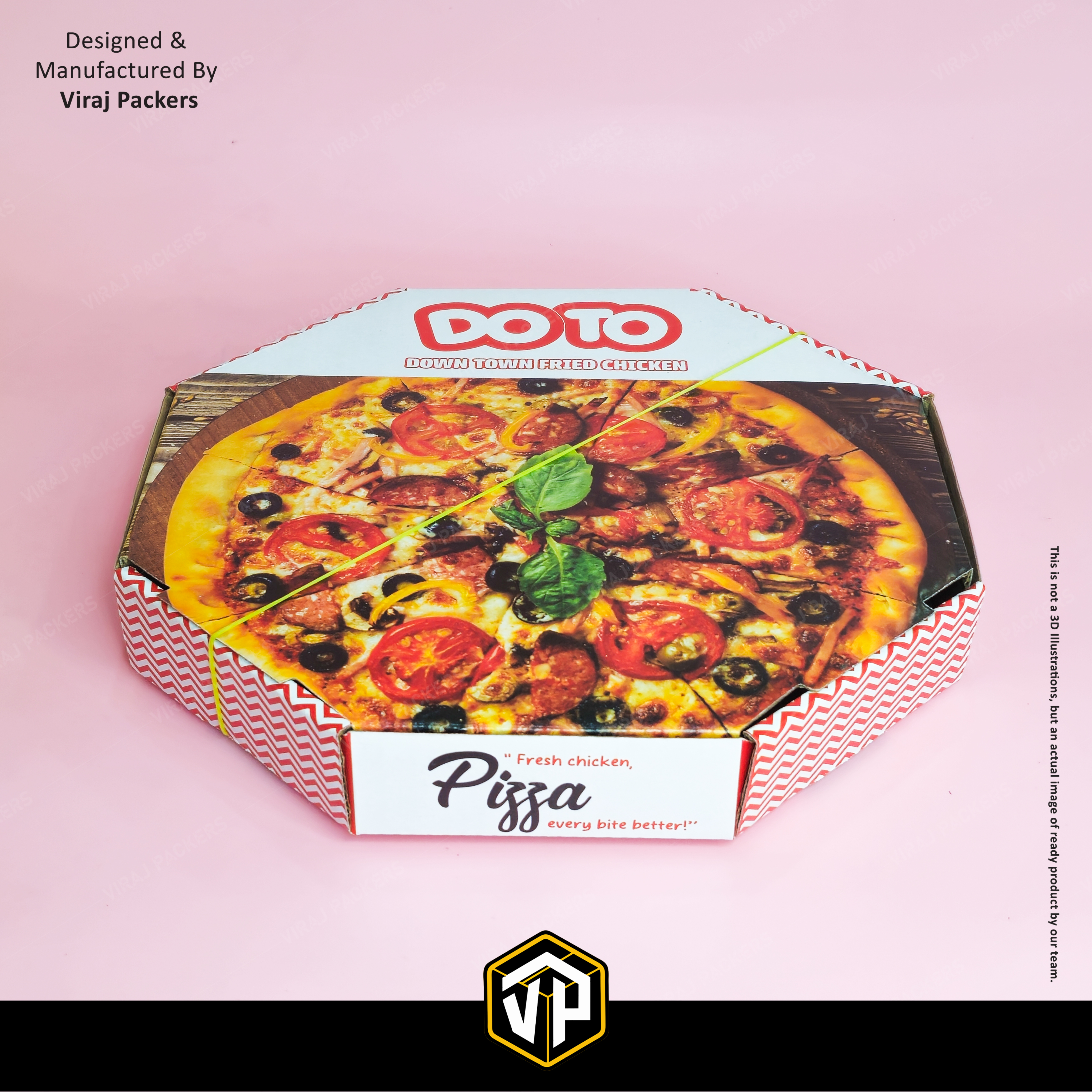 9'' Inch Pizza Packaging Boxes - Corrugated Cardboard, 9x9 Inch, Brown Matte Finish | Eco-friendly, Moisture Resistant, Customizable