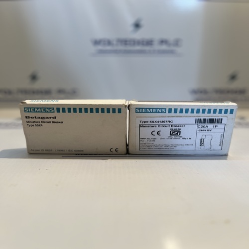 SIEMENS 5SX41207RC लघु संचालक ब्रेकर C20A 1P 240/415V