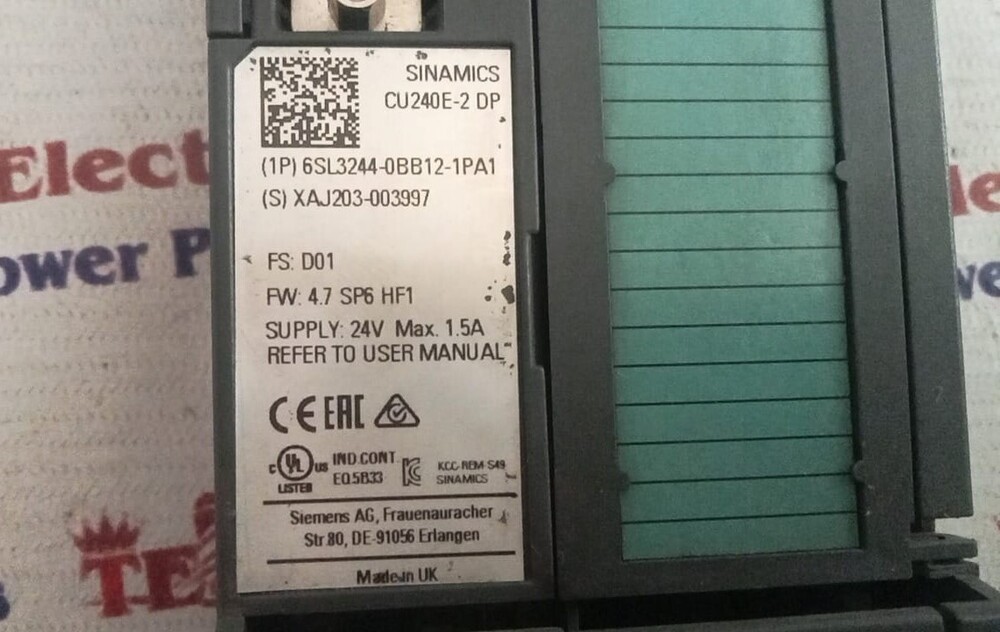 SIEMENS 6SL3244-0BB12-1PA1 DRIVE