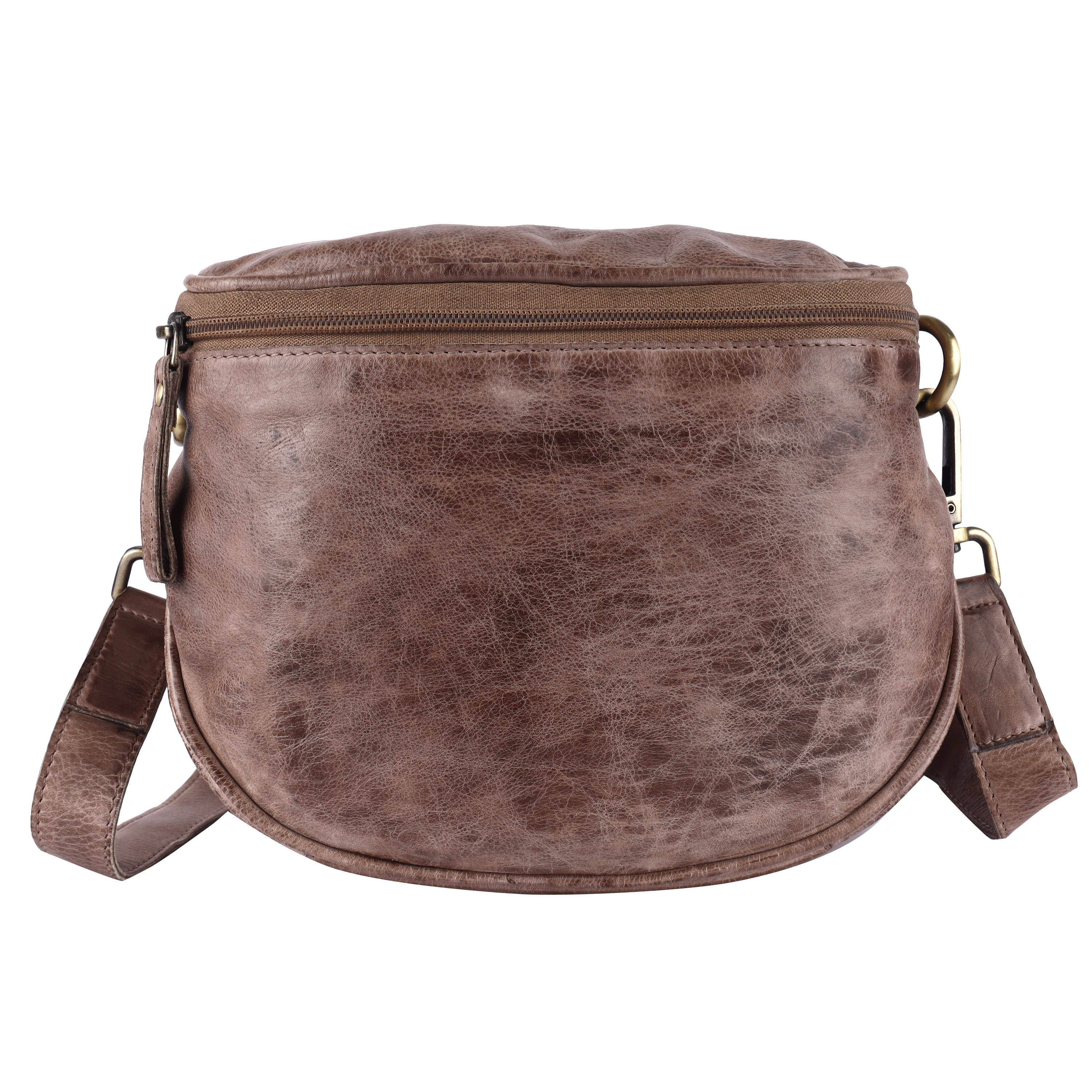 Premium Black Leather Vintage Essentials Sling Bag
