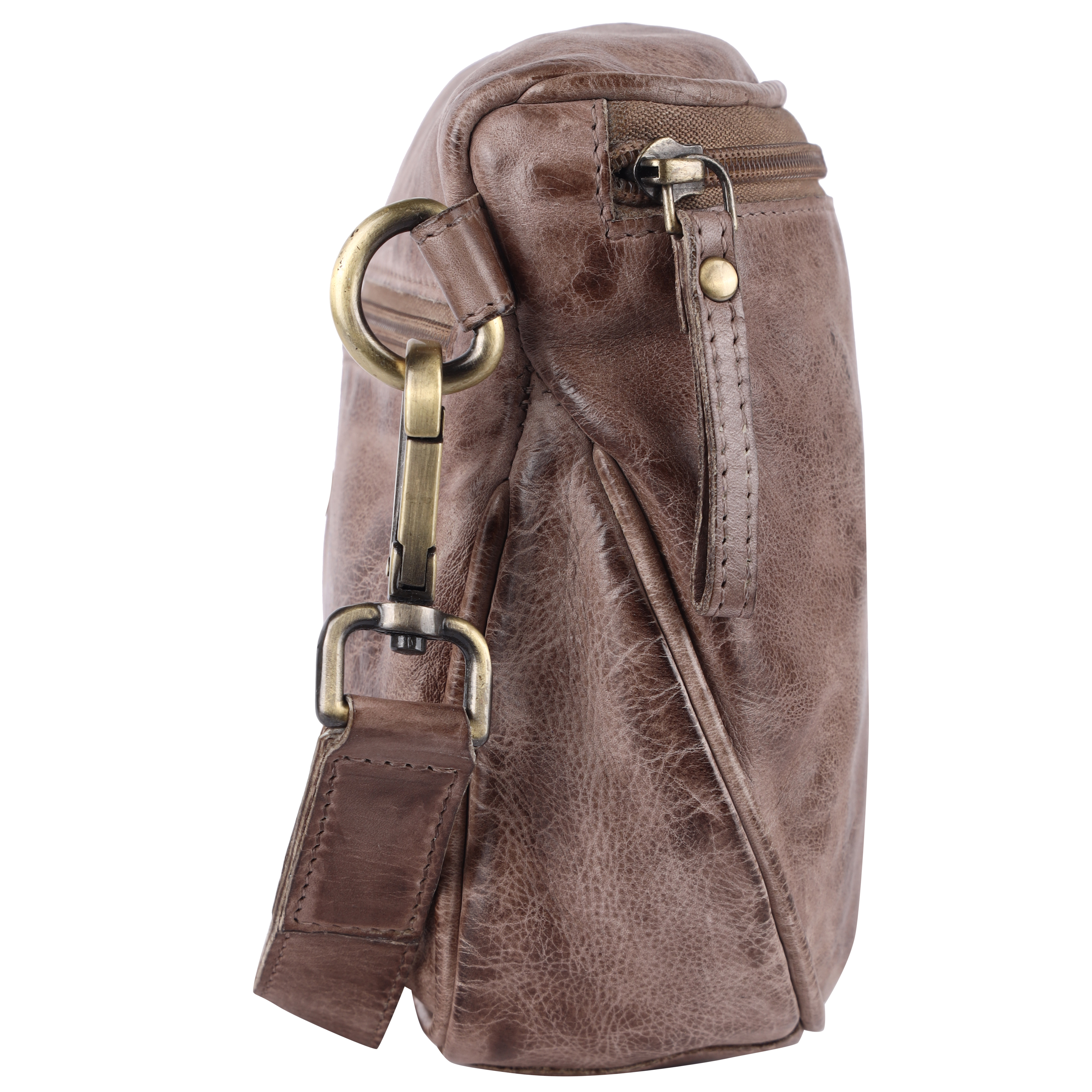 Premium Black Leather Vintage Essentials Sling Bag
